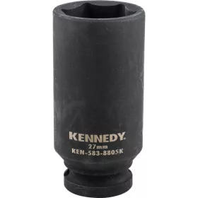   Kennedy - 27MM HOSSZÚ ERŐSÍTETT DUGÓKULCS 1/2" MEGHAJTÓVAL