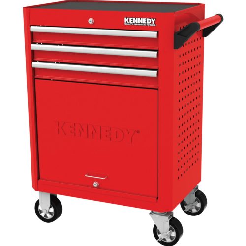 Kennedy - PIROS 3 FIÓKOS GÖRGŐS SZERSZÁMOSSZEKRÉNY