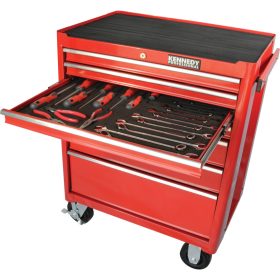   Kennedy Pro - TCC025 7D SZERSZÁMELLENŐRZŐ FIÓKBETÉT KÉSZLET + 7 FIÓKOS GÖRGŐS SZERSZÁMSZEKRÉNY (25 DB-OS)