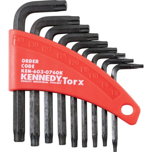 Kennedy - TORX KULCS KÉSZLET MŰA. TÁROLÓ TOKBAN (9 DB-OS)