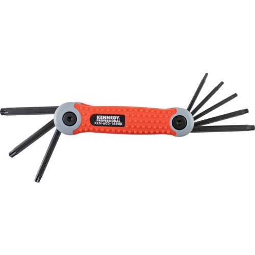 Kennedy - TORX KULCS KÉSZLET PRO-TORQ ZSEBKÉS TÍPUSÚ T9-T40 (8 DB-OS)