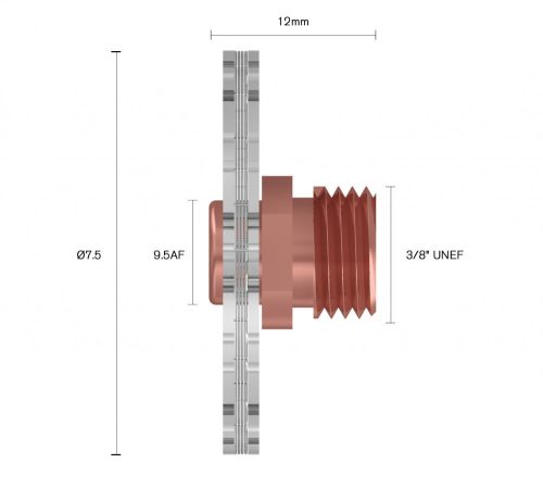 Nagy gázlencse 1.6mm AWI pisztolyokhoz SR 9/17/18/20/26