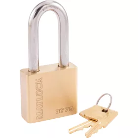   Matlock - 50X50MM IDŐJÁRÁSÁLLÓ BIZTONSÁGI SÁRGARÉZ LAKAT