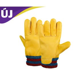   Kecskebőr kesztyű hideg-fagyos körülményekhez sárga 10-es
