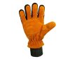 Panther Thermo, vágásálló hasított bőr kesztyű fekete/narancs 10-es