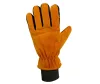 Panther Thermo, vágásálló hasított bőr kesztyű fekete/narancs 10-es