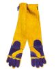 Panther Pro hegesztőkesztyű, tripla kevlár, marhabőr, sárga/lila, 480mm hosszú (10 db/cs)