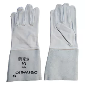   Parweld AWI kesztyű, bélelt, szürke/fehér, bárány-marhabőr (10 db/cs)
