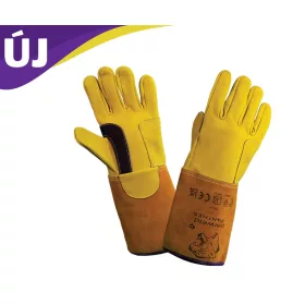   Panther prémium AWI kesztyű, erősített, szarvas-marhabőr, arany/narancs/fekete 10-es (10 db/cs)