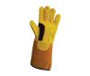 Panther prémium AWI kesztyű, erősített, szarvas-marhabőr, arany/narancs/fekete 10-es (10 db/cs)