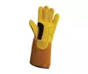 Panther prémium AWI kesztyű, erősített, szarvas-marhabőr, arany/narancs/fekete 10-es (10 db/cs)