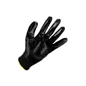 Grip poliészter kesztyű nitril bevonattal fekete 10-es