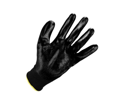 Grip poliészter kesztyű nitril bevonattal fekete 11-es