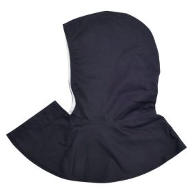   Hegesztőkámzsa fejvédő, vastag sűrű szövet (335g), rövid nyak résszel, kék