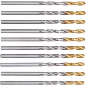   SwissTech - 3.00MM NORMÁL HOSSZÚ FÉNYES HSS CSIGAFÚRÓ TIN BEVONATÚ HEGGYEL