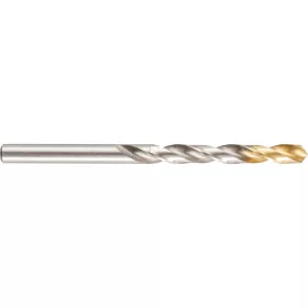   SwissTech - 6.50MM NORMÁL HOSSZÚ FÉNYES HSS CSIGAFÚRÓ TIN BEVONATÚ HEGGYEL