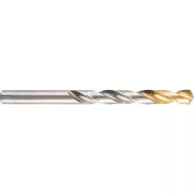   SwissTech - 10.00MM NORMÁL HOSSZÚ FÉNYES HSS CSIGAFÚRÓ TIN BEVONATÚ HEGGYEL