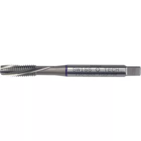   SwissTech - M8X1.25 BÍBOR GYŰRŰS HSS-PM EGYENES HORNYÚ GÉPI MENETFÚRÓ -NITRIDÁLT