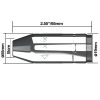 XP8-200A/300A pisztolyhoz kúpos gázterelő (5db/cs)