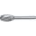 6.3x10mm ovális turbómaró keresztfogazással