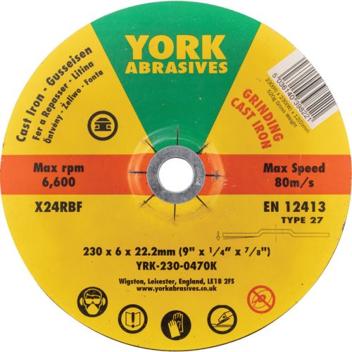 York - 230X3X22.23 A3ORBF VÁGÓKORONG, T42