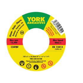 York - 125X3X22.23  C24TBF LAPOS VÁGÓKORONG T41