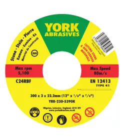 York - 300X3X22.23  C24RBF LAPOS VÁGÓKORONG T41