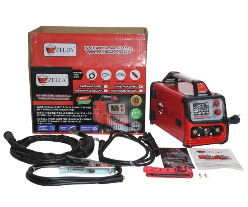 ZELDA MIG/MMA-160D 2in1 NOGAS FLUX / MMA porbeles hegesztőgép  