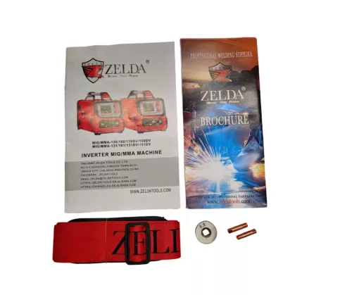 ZELDA MIG/MMA-160D 2in1 NOGAS FLUX / MMA porbeles hegesztőgép  